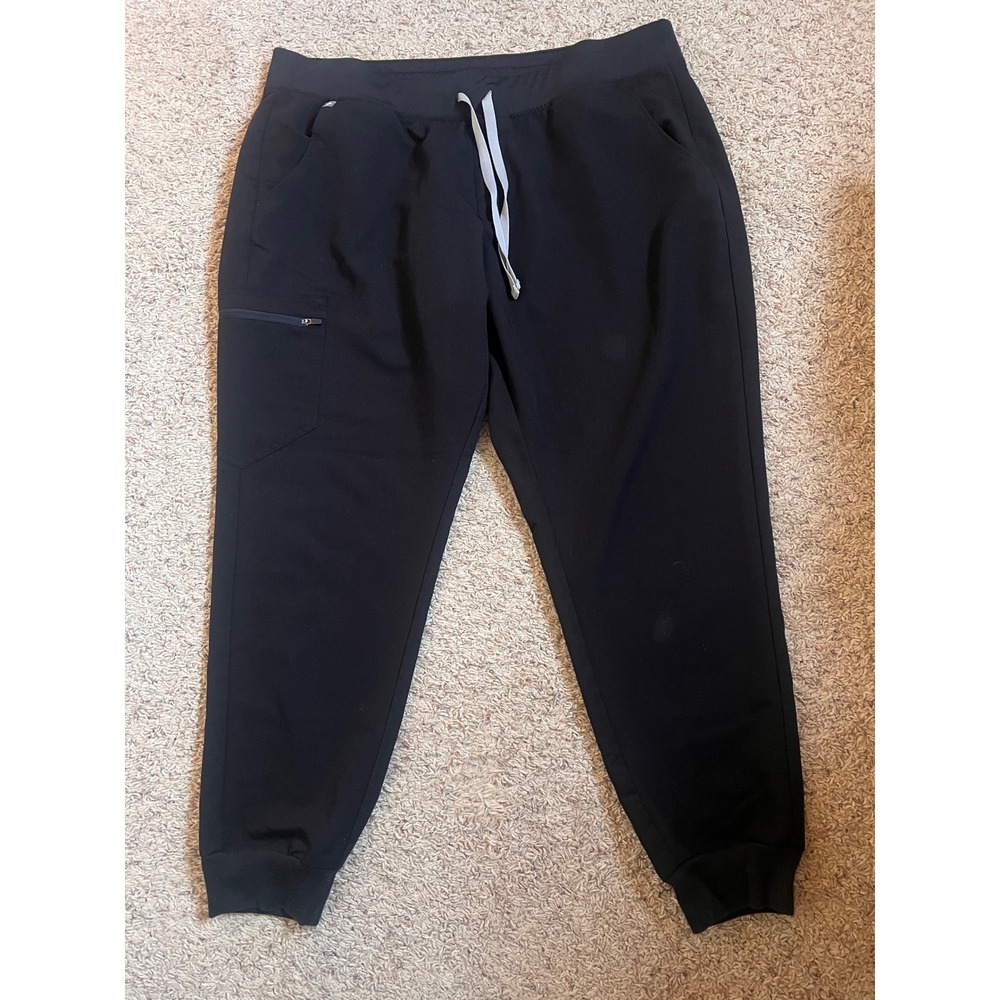FIGS Zamora Jogger Scrub Pants Black Technical Collection XXL W18SW200S Womens